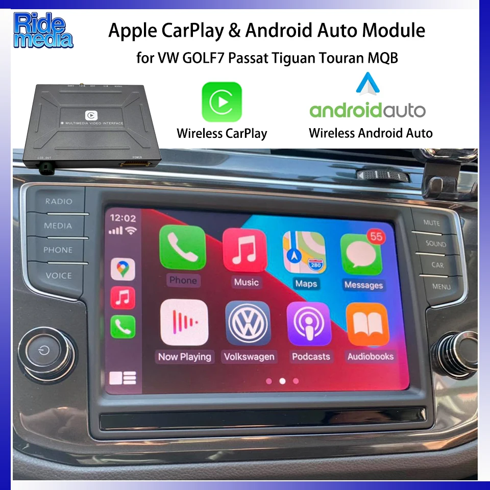RideMedia Car Stereo Phone MIrroring for VW MQB Golf7 Passat B8 Magotan Tiguan Touran Sagitar CarPlay Activation