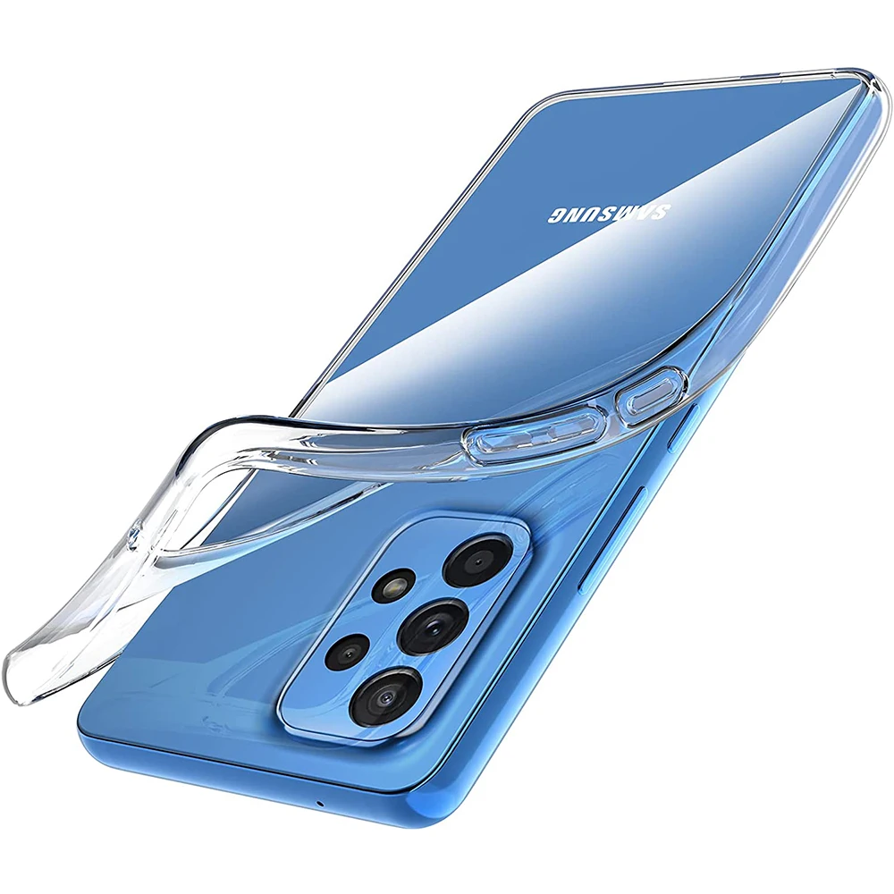 Silikonhülle für Samsung Galaxy A73 A53 A33 A23 A13 A72 A52 A32 A22 A71 A51 A31 A21S A70 A50 Ultradünne, klare, weiche Hülle – Detail 1