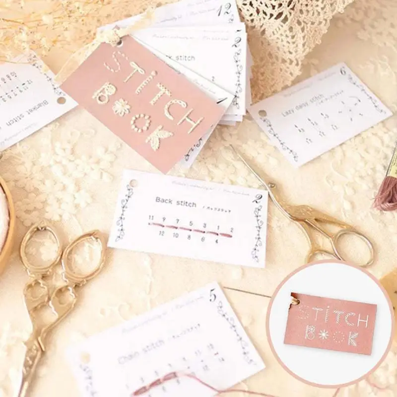 Creative Mini จักรเย็บผ้า Handmade Mini การ์ดเย็บคําแนะนําผู้ที่ชื่นชอบการตัดเย็บเริ่มต้น Buddy เย็บปักถักร้อยหนังสือ