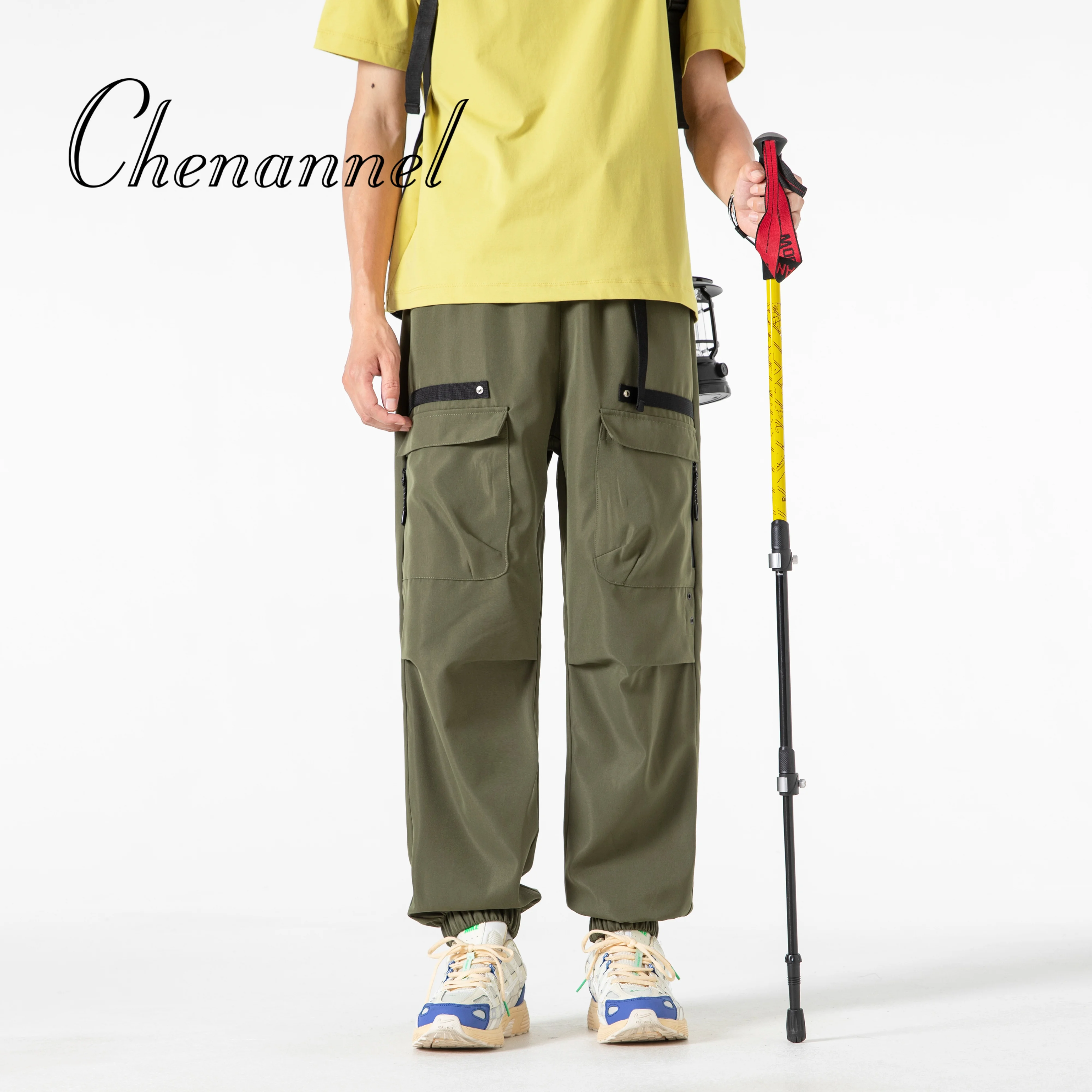 Celana Hiking Anti Air Pria, Tahan Gores, Model Cargo, Celana Bernapas, Celana untuk Memancing dan Berkemah