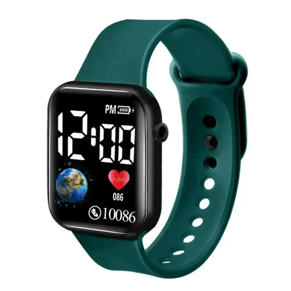 Montre de sport intelligente étanche pour enfants, affichage numérique LED, montre électronique universelle pour enfants, fitness