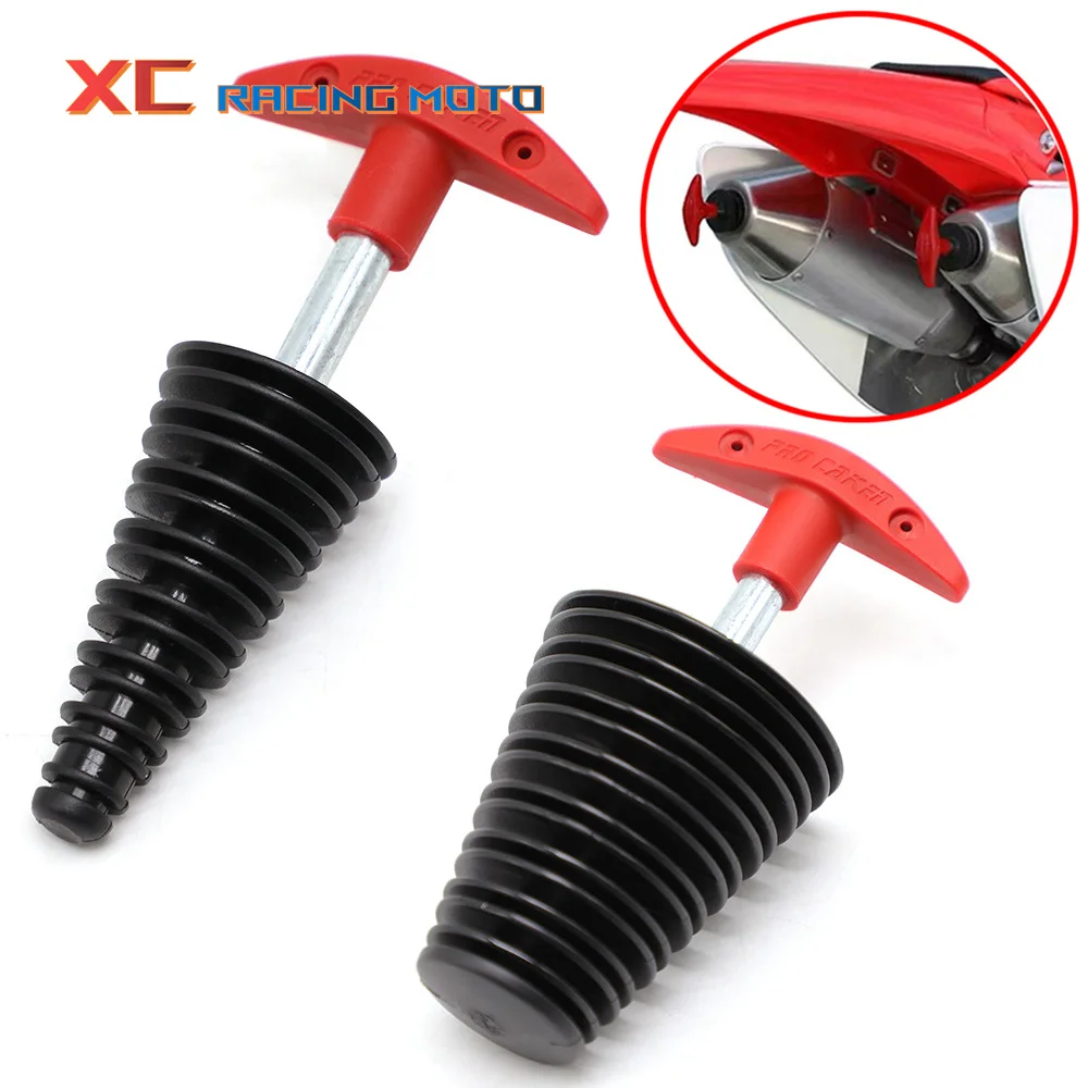 

Motorcycle 1Pcs 10-53mm Exhaust Pipe PVC Plug Muffler Wash Plug Pipe Protector Air-bleeder Plug Silencer Motocross Tailpipe Plug