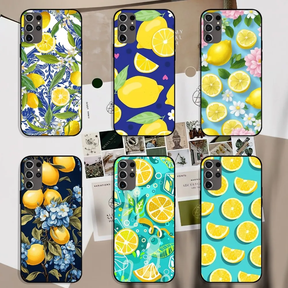 Mediterranean Lemon Phone Case For Samsung Galaxy A52 A53 A72 A71 A73 A80 A91 S Shell