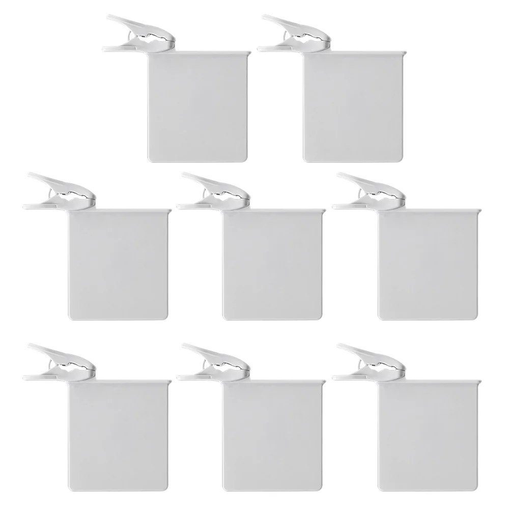 8 Pcs Fridge Refrigerator Divider Hanger Partition Plate Hanging Clip Side Door Bag Grey Freezer Separator