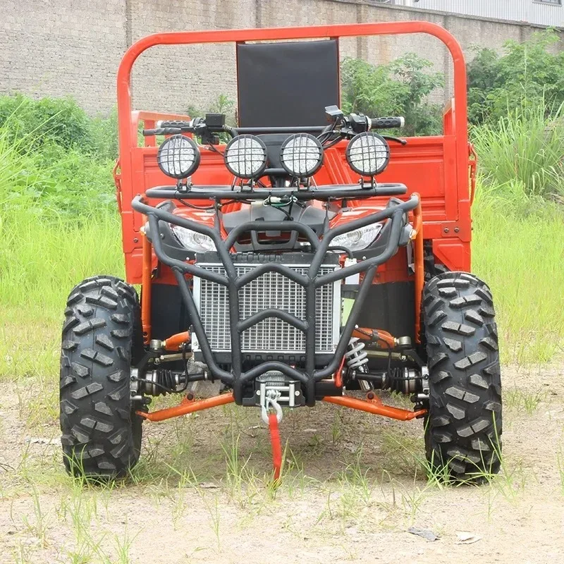 Single Exhaust Pipe Water Cooling 2m 4 Wheel 350 Cc ATV 4x4 Adult Farm Trucks Car Atv Trailer