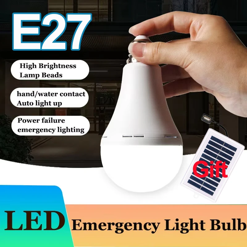 

Emergency LED Light Bulb with Rechargeable Battery Backup,1200mAh Keep Lighting During Power Outage,Home/Emergency Lighting,E27