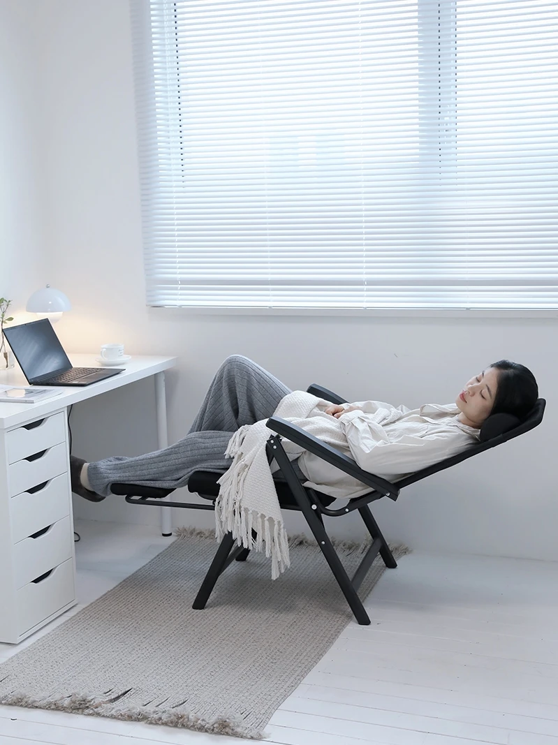 Lunch Break Recliner Office Nap Folding Bed Multi-Functional Home Computer Dormitory Reclining Chair