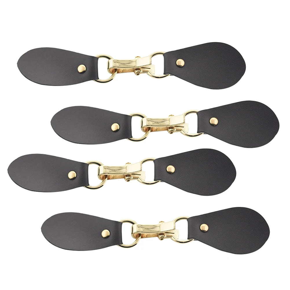 

4PCS Durable RustProof Coat Buckles Sweater Clips Cardigan Overcoat Connection Buckles Metal Hooks Clothing Rivets