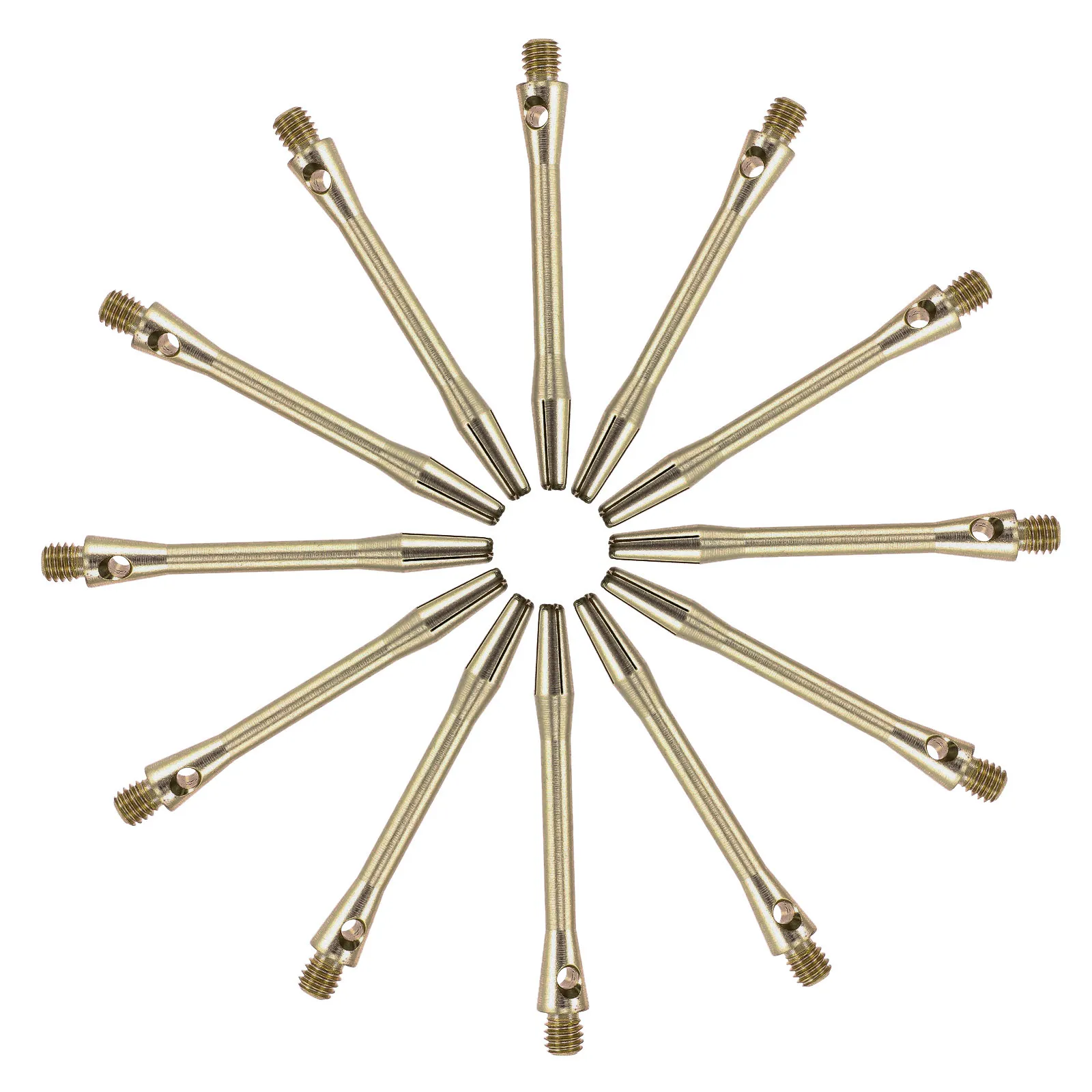 

12Pcs Premium Aluminum Dart Shafts 2Ba Thread Rods Reusable Stems for Improved Stability Strength Dart Training Game Supplies