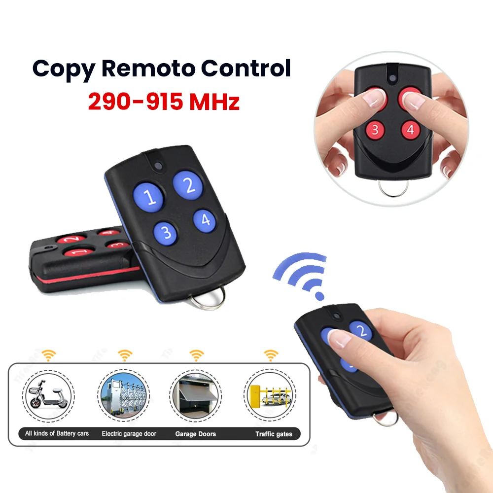 Universal Remote Control For 290-915MHz Multifrequency Copy Duplicator Automatic Cloning Remote Control For Garage Gate Door