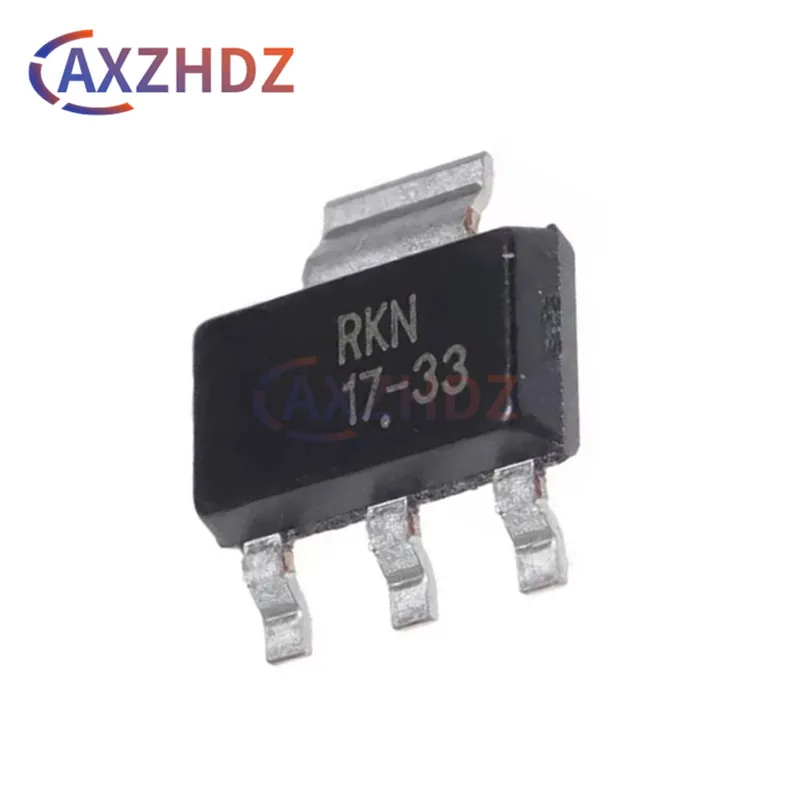 10PCS NCP1117ST33T3G 17-33 SOT-223 3.3V 1A Low-Dropout Positive Fixed and Adjustable Voltage Regulators IC Transistor