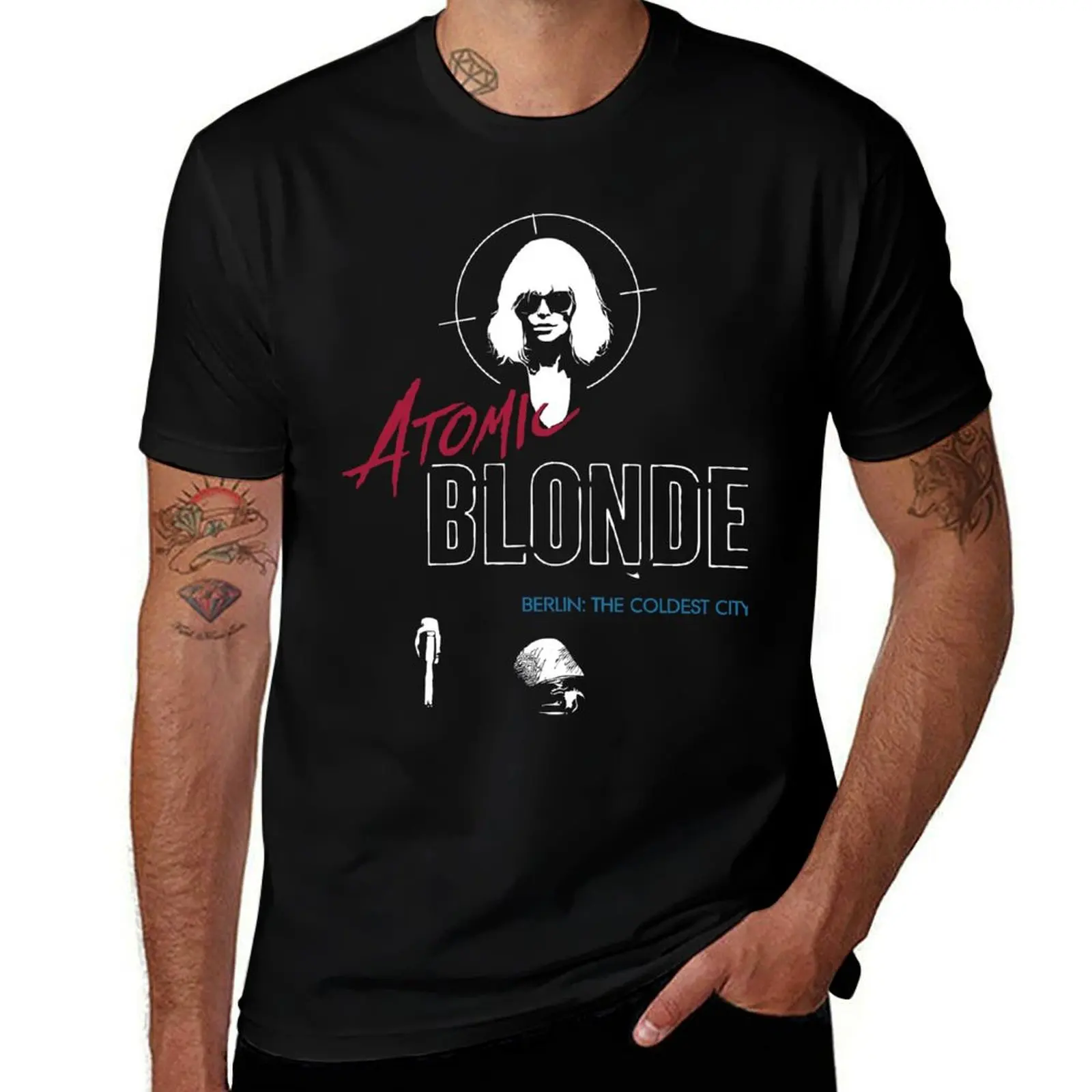 

Atomic Blonde 3 Colour T-Shirt t shirts for man slim fit man t shirt cotton high quality T-Shirt