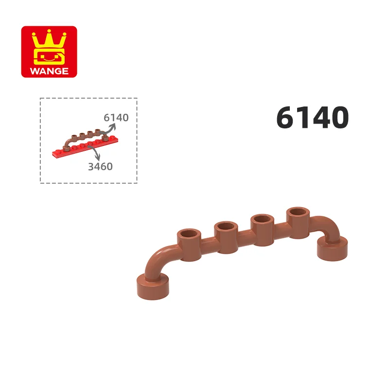 

Wange 6140 100 г/156 шт. 1x6 ограждение строительные блоки Moc аксессуары, совместимые с кирпичными игрушками для детей подарочная коробка