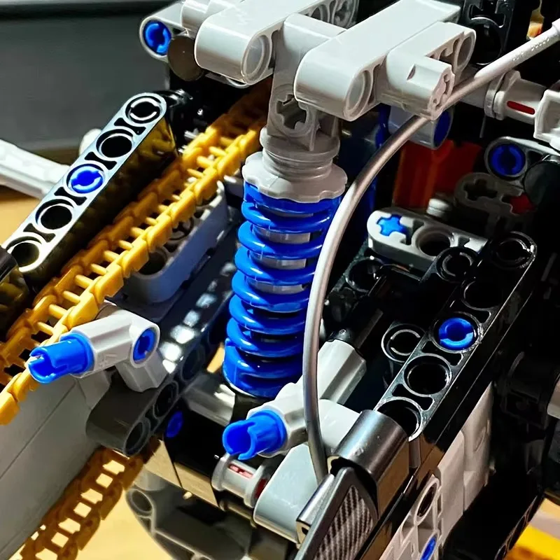 1920 قطعة مكعبات بناء الدراجة النارية التقنية بمقياس 1:5 M 1000RR - مجموعة ميكانيكية نموذج مركبة MOC، لعبة تجميع خاصة بالأولاد #6