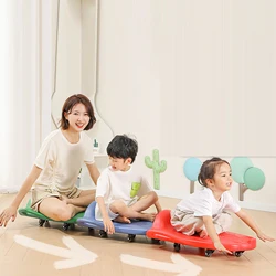 Floor Scooter Board Portable Coordination Physical Education Balance Training Board Toy for Park Backyard Outdoor Playground Gym