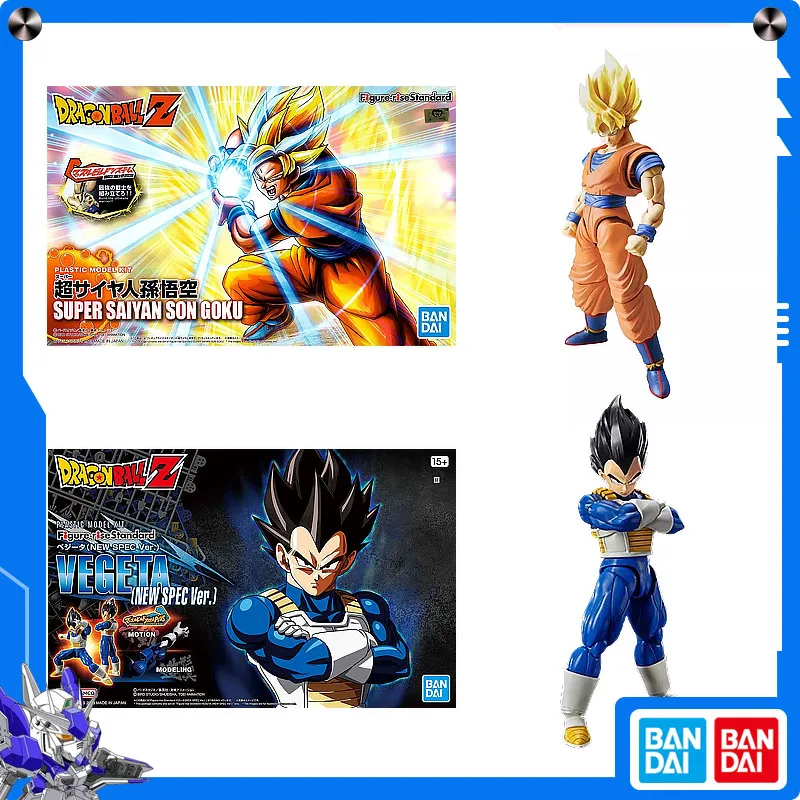 

Bandai Original DRAGON BALL Super Saiyan Son Goku Vegeta Anime Action Figure-rise Standard Assembly Collectible Model Ornaments