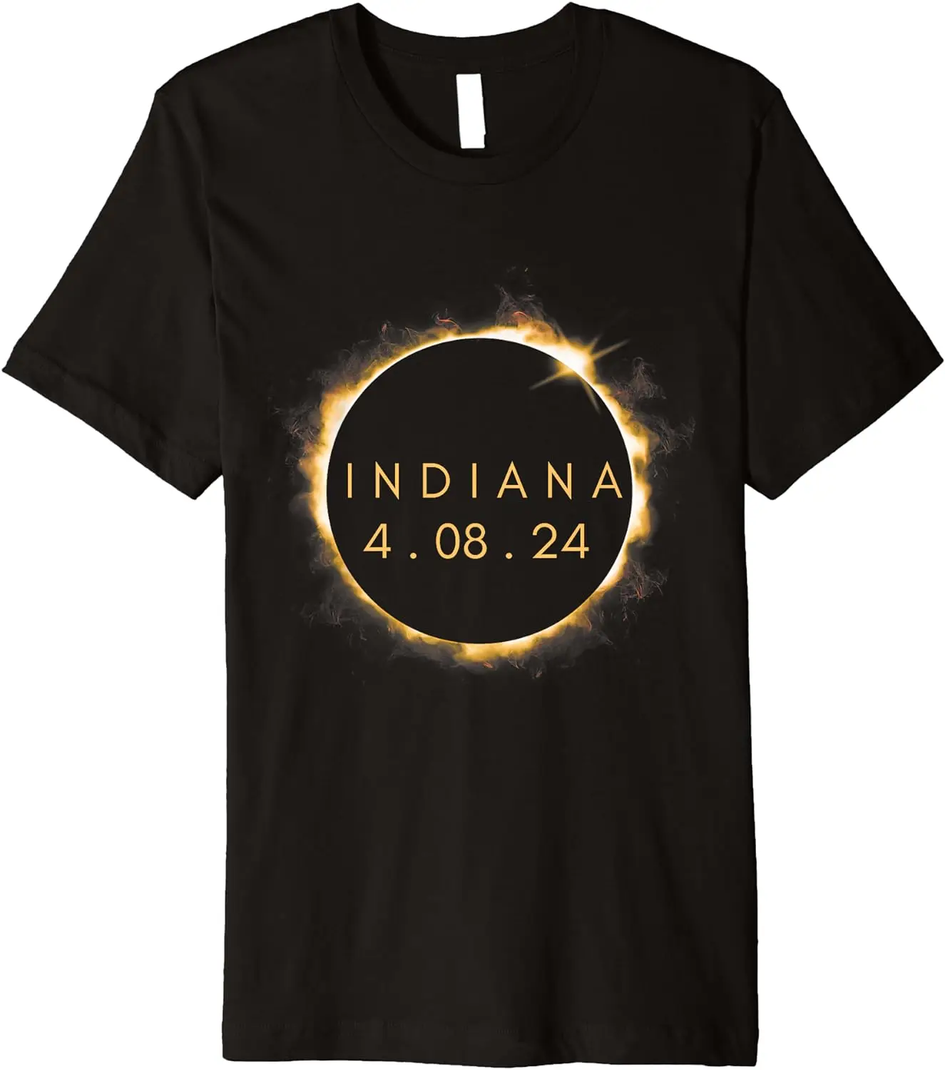 Solar Eclipse 2024 Indiana Total Eclipse America Graphic Premium T-Shirt