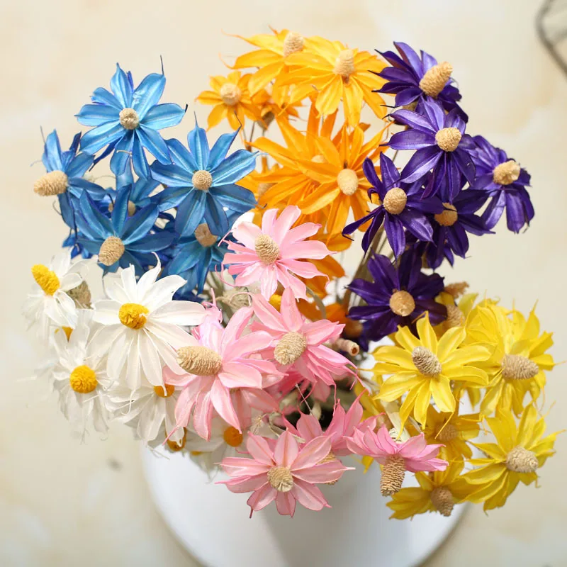 

Handmade Flowers Small Kohama Chrysanthemum Daisy For Decorative Literary Fresh Bouquet For Home Wedding Desktop Accessories