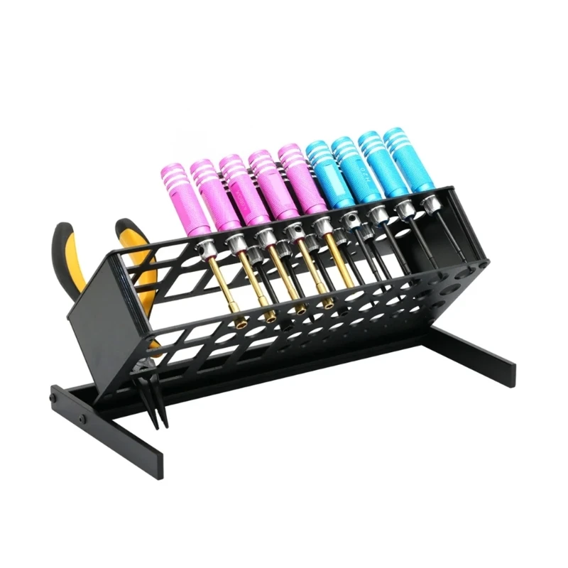 Space Saving Tool Holder Storage Rack For Screwdrivers Pliers Scissors Desktop Workshop Organization Durability Design M4YD
