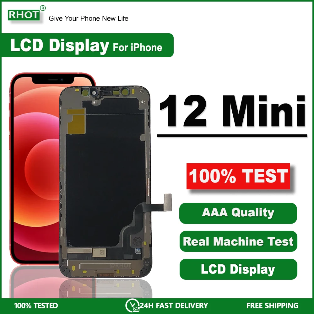 AAA INCELL Premium LCD For iPhone 12 MiNi LCD Display Touch Screen Digitizer Assembly Replacement For iPhone 12 mini LCD A2400