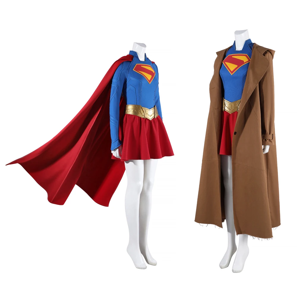 

Высококачественный костюм Супергероини для косплея: сексуальный комбинезон, накидка, платье, пояс, пальто. Костюм Кента для Хэллоуина и ролевых игр.