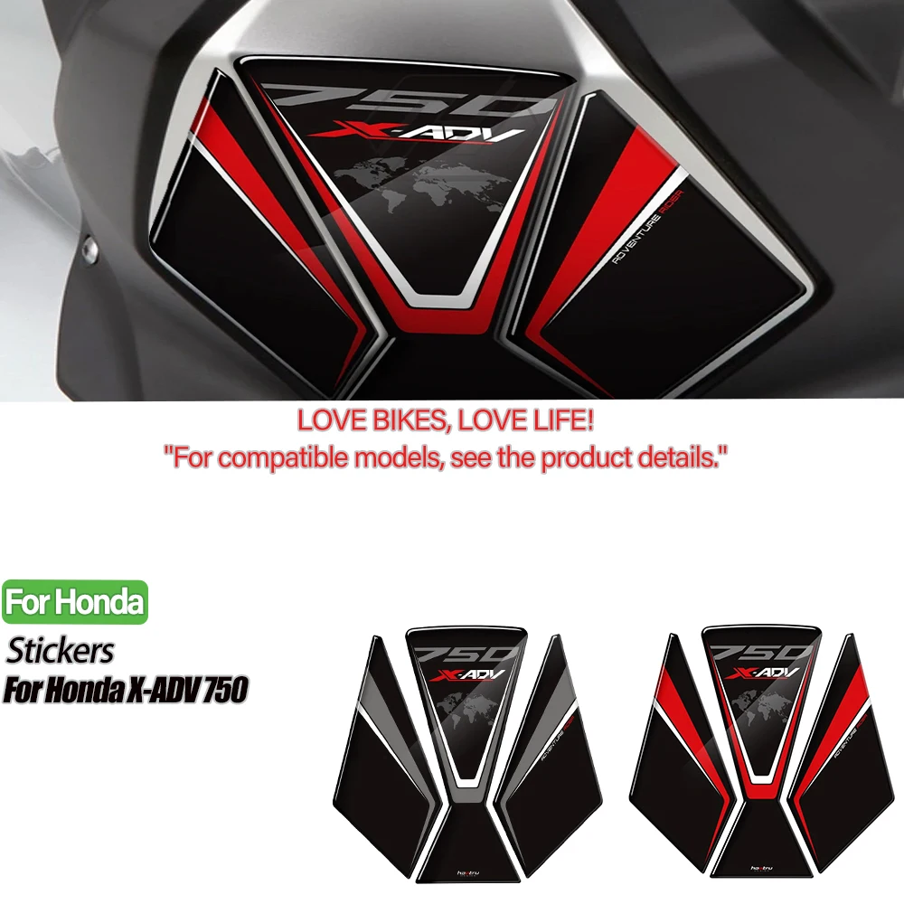 

Motorcycle stickers For Honda Scooter X-ADV Xadv 750 Tank Pad Protection Sticker 3D Resin Prevent Scratc Decal Moto stickers
