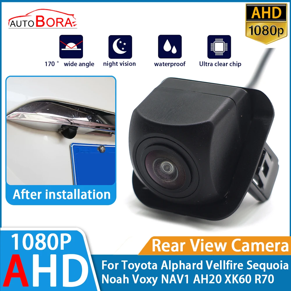 

Reverse Parking Car Rear View Camera AHD 1080P Night Vision for Toyota Alphard Vellfire Sequoia Noah Voxy NAV1 AH20 XK60 R70