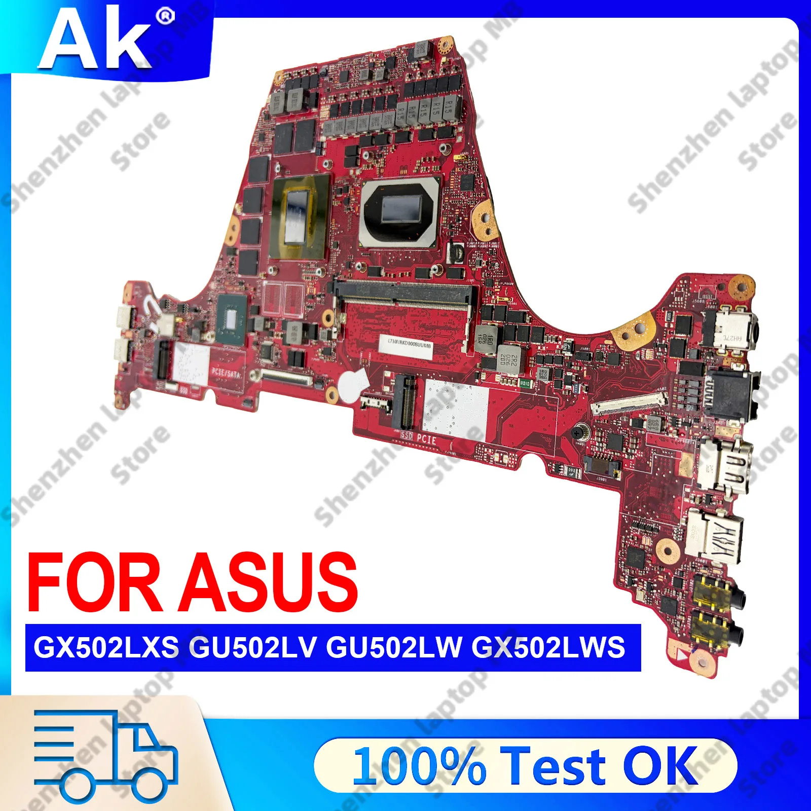

GX502LXS Laptop Motherboard For ASUS ROG Zephyrus GX502L S15 GX502LWS GX502LU GX502LW GX502LXS GX502LV Mainboard W/ I5 I7 i9 CPU