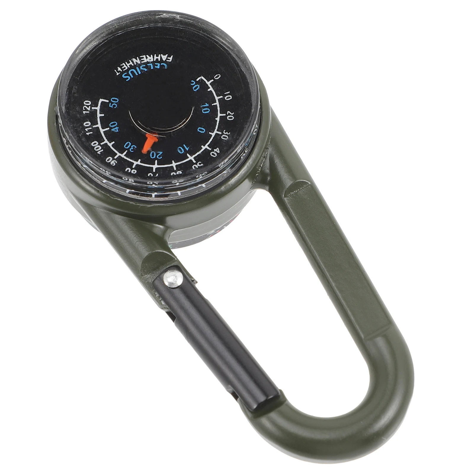 

Zinc Alloy Hanging Buckle Compass for Hiking Camping Multifunctional Portable Survival Pocket Small Lightweight Perfect Gift