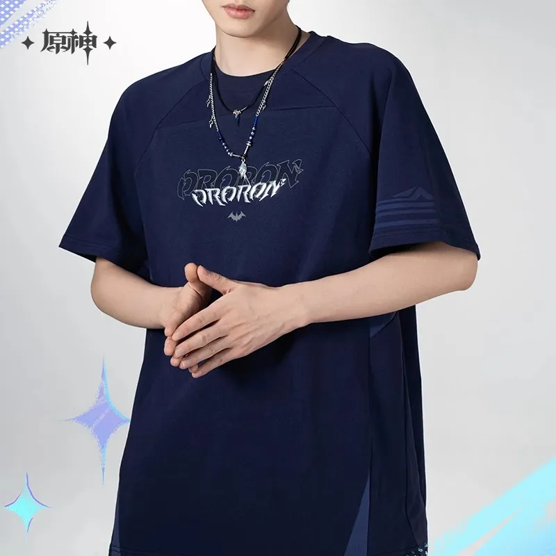 

Official GenshinImpact Genuine Anime Ten Thousand Fires and Foothills Series Game Peripherals Ororon Impact T-Shirt Cosplay