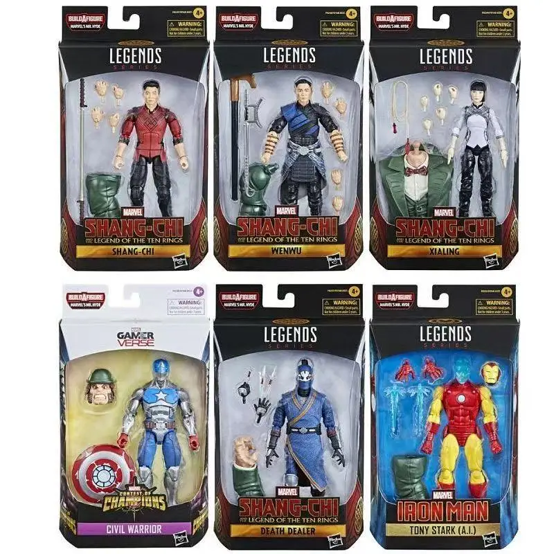 Hasbro Marvel Legends Shang-Chi y la leyenda de los diez anillos Wenwu Xia Ling Hyde conjunto para 6 personas F0168