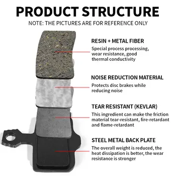 Klocki hamulcowe BUCKLOS Resin Disc Brake Pad do SRAM AVID Hydrauliczne klocki hamulcowe odporne na zużycie Klocki hamulcowe MTB do DB3 DB5 ELIXIR Części rowerowe 8 best sales hamulce Sram - №4