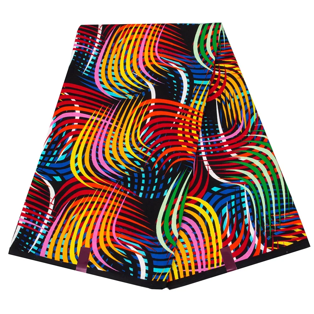 نسيج أفريقي 3/6 ياردة نسيج قطن أنقرة مطبوع للخياطة فستان الحفلات لمشاريع الحرف اليدوية