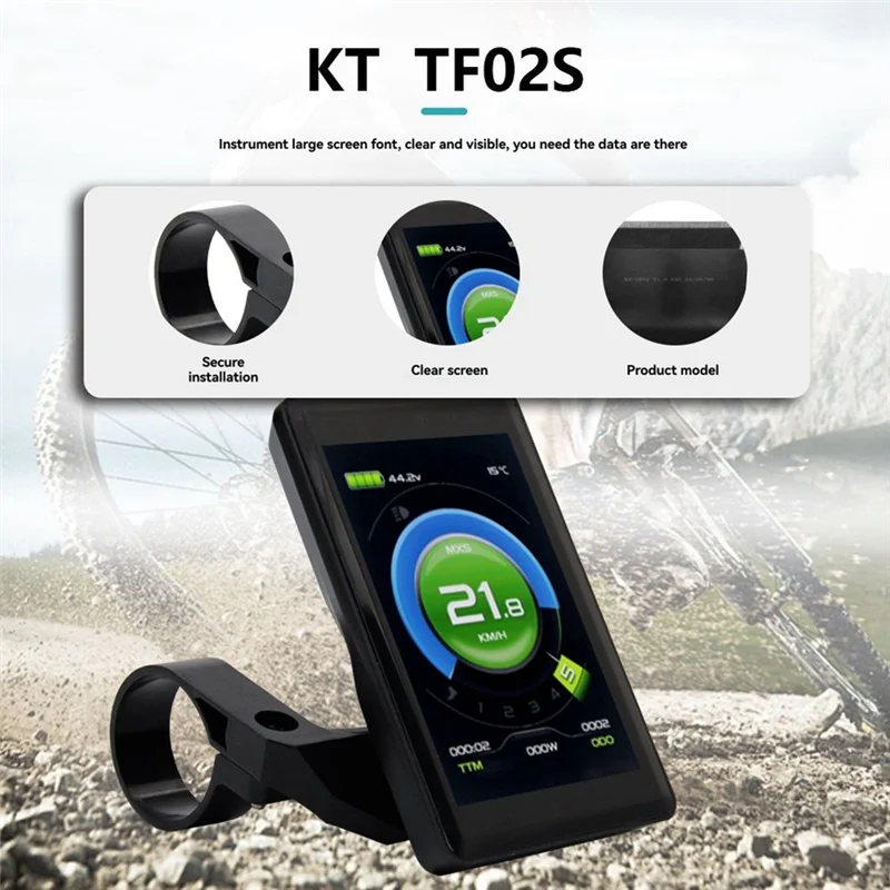 

N93R Ebike Display SM Plug KT TF02S 24V36V48V Electric Bike Intelligent Control Panel Display For Electric Bicycle Conversion