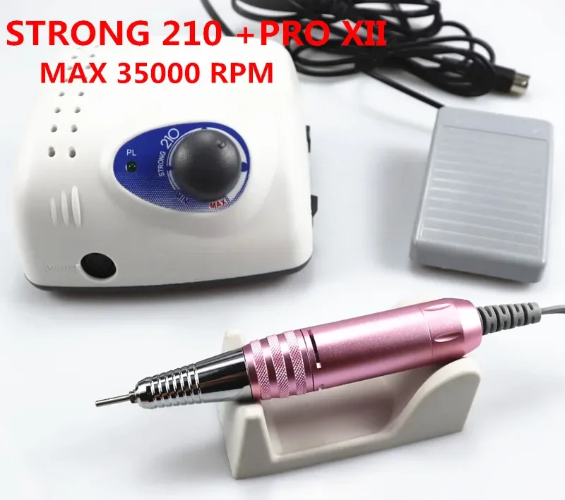 35000Rpm Sterke 210 Elektrische Nagelboor 65W Freesmachine Voor Manicure Pedicure Nagelboorapparatuur Voor Manicure Machine