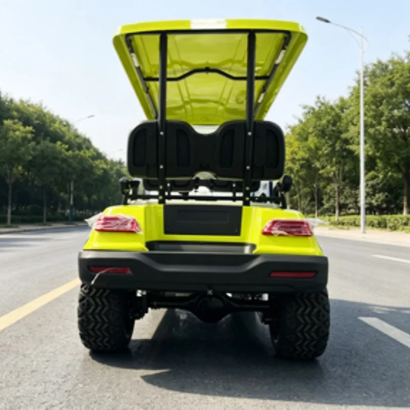 

6 Seater Chinese Prices Electric Golf Cart Best Selling Street Legal Golf Buggy Front Bumper Front Basket 14-Inch Off-Road Tires