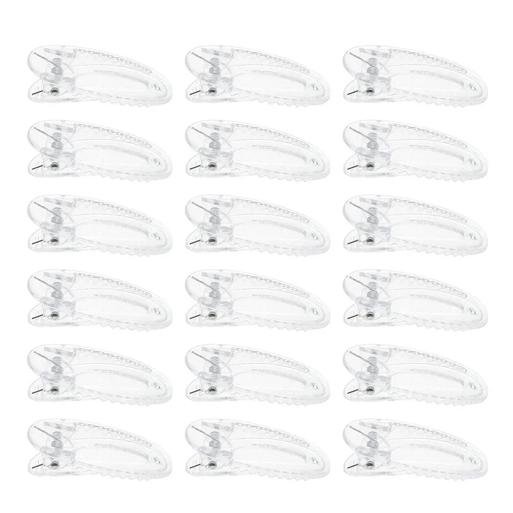 60 Stuks Kids Alligator Haar Clips Transparant Plastic Antislip Side Slide Haarspeldjes Voor Peuters Baby Haaraccessoires Kleine glijbaan