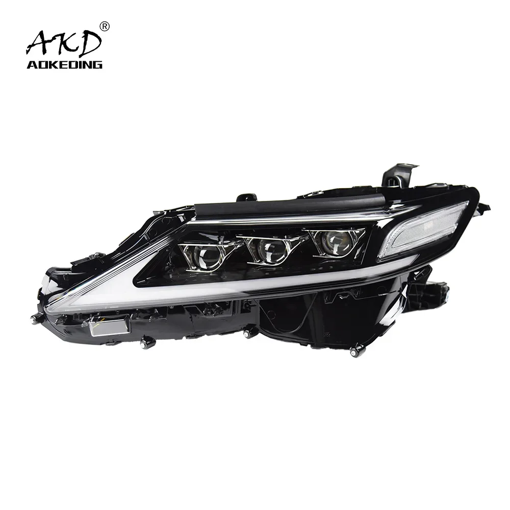 Car Lights For Camry 2018-2022 LED Crystal Headlight LHD And Right Version DRL Dynamic Turn Signal Lamp Projector Lens Upgrade