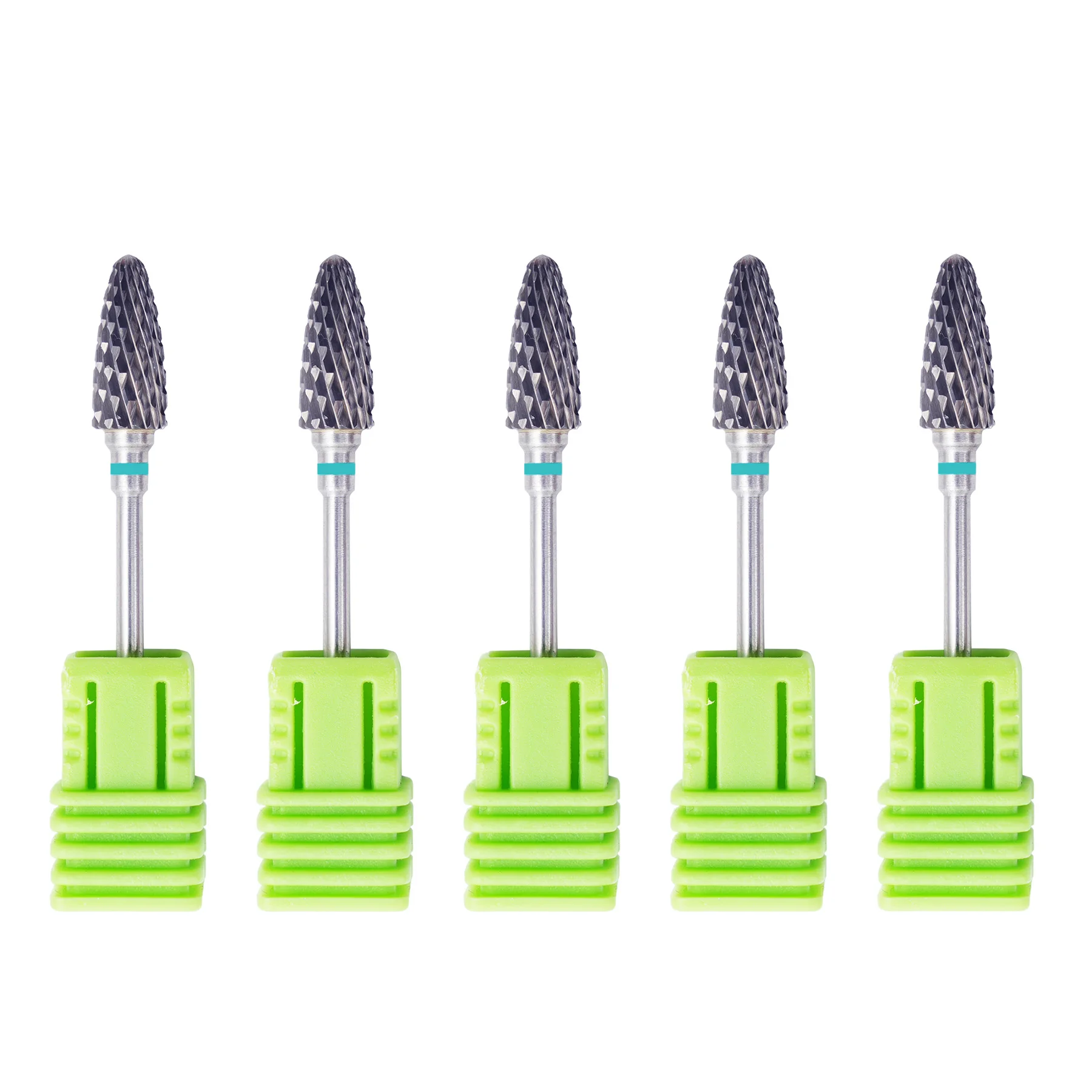 5Pcs 2.35 x 6mm Nail Drill Bits Electric Manicure Drill Accessory Milling for Nail Gel Polish Remover Dental Polishing Drill