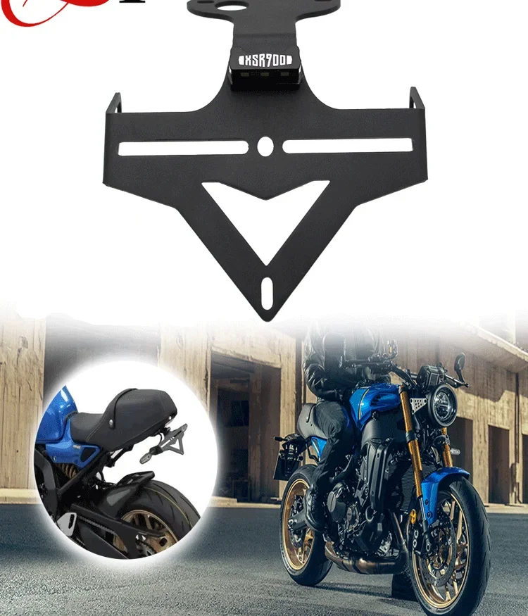 

Applicable to Yamaha XSR900 new 22-23 years modified license plate holder, short tail license plate holder LED license plate hol