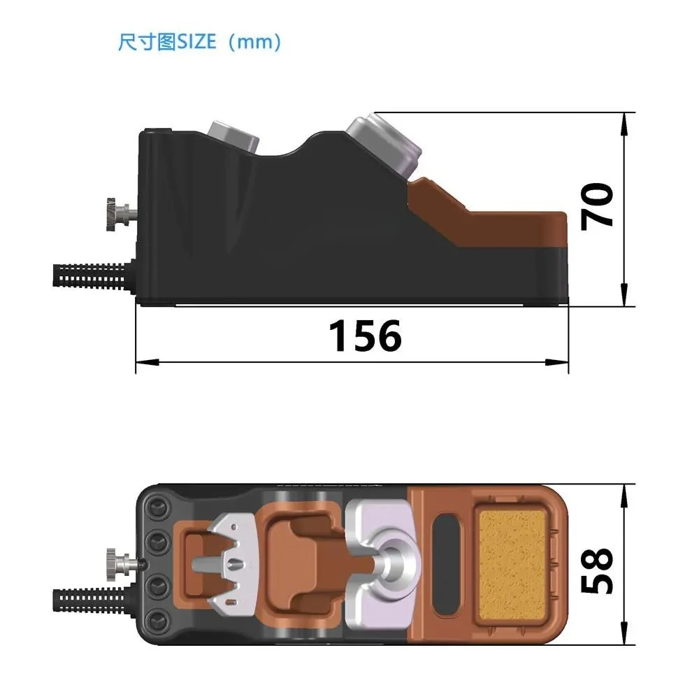 Комплект паяльной станции GEEBOON TC22 240 Вт с железной подставкой SDC02 T245/T210, ручка C245/C210, наконечники для ремонта электроники