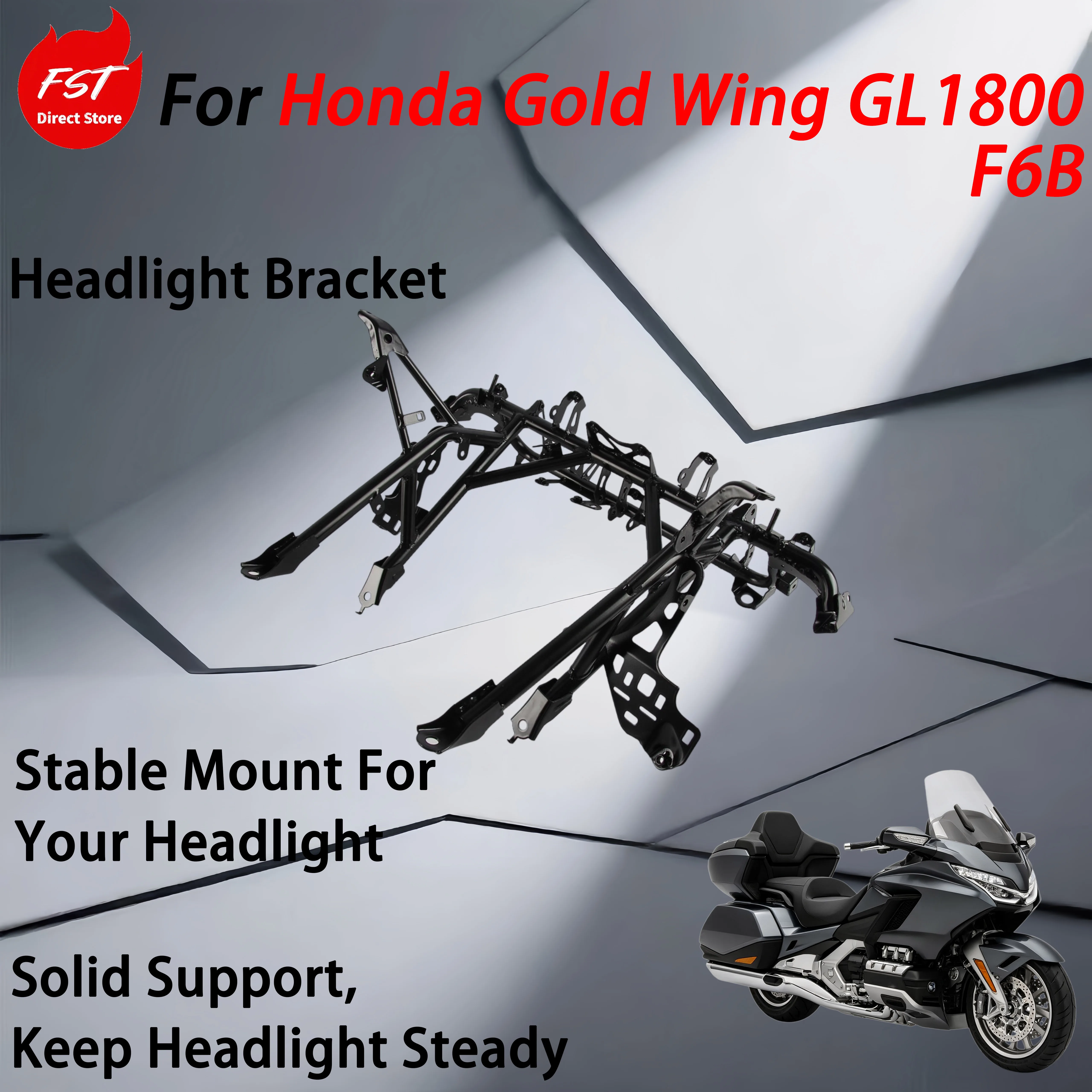 For Honda Gold Wing GL1800/F6B 2018-2025 upgrade accessories - headlight bracket, instrument panel bracket, hood bracket