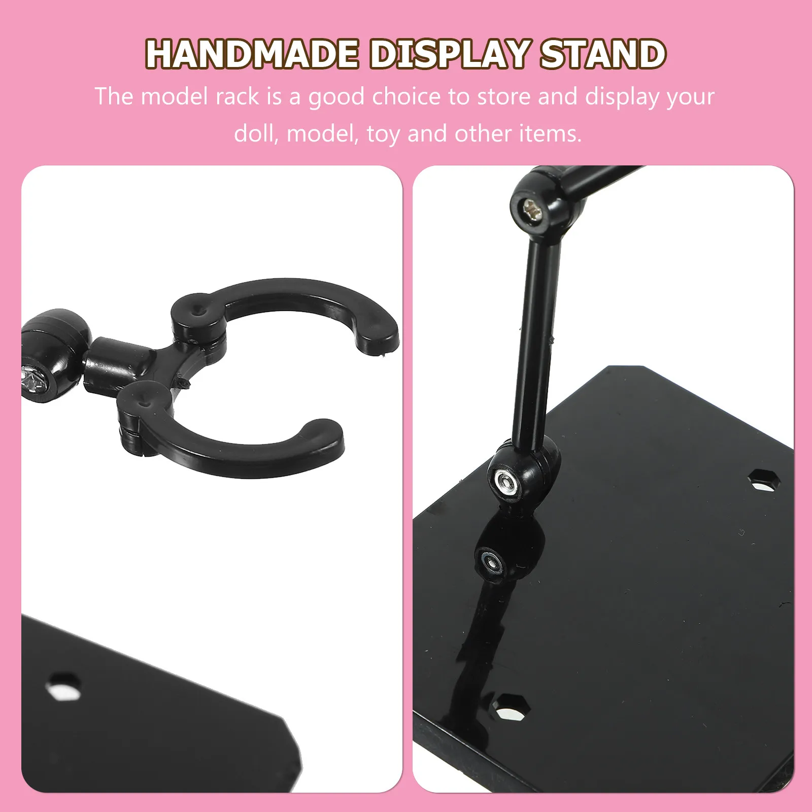 

Набор из 4 регулируемых пластиковых подставок для фигурок, настольные держатели-основания для организации и демонстрации экшн-фигурок