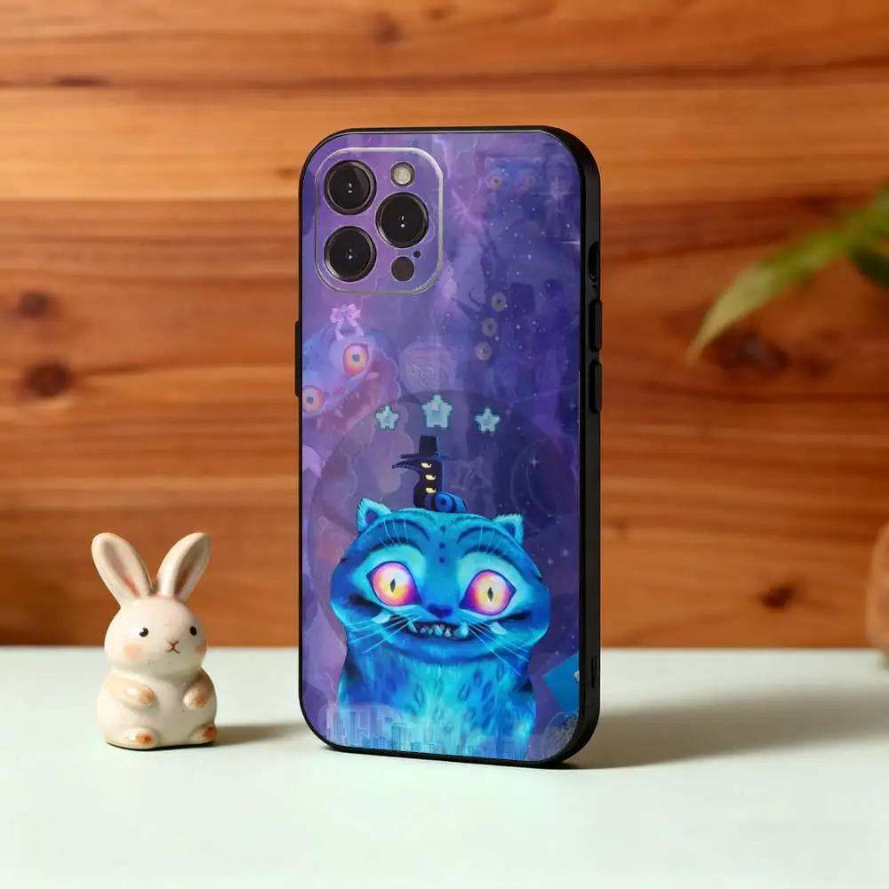 حافظة هاتف D-demons Kpop H-Hunters Tiger لهاتف iPhone 16,15,14,13,12Plus,Pro Max,XS,5G غطاء أسود من السيليكون الناعم