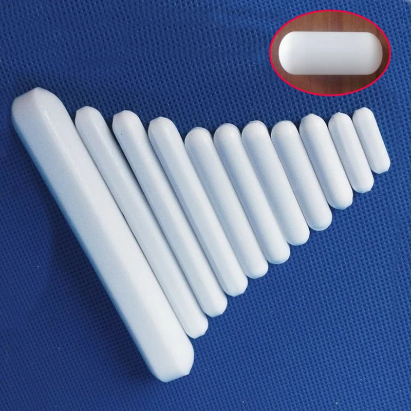 1 Chiếc PTFE Máy Khuấy Từ Máy Trộn Khuấy Thanh, Màu Trắng, Khuấy Đều Cần Từ Tính, Phòng Thí Nghiệm Thanh khuôn Tấm Nam Châm
