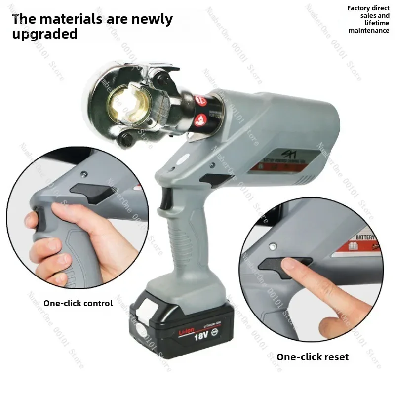 EZ-400 Alicate hidráulico recarregável Alicate de friso elétrico 300 Connect H-wire clamping dois em um alicate de friso