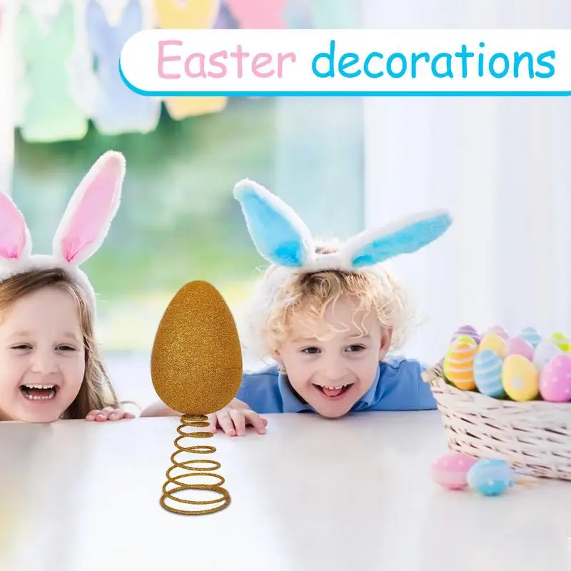 

Украшения для пасхального дерева, блестящий топпер для пасхального яйца, многоцелевые украшения для вечеринок по случаю дня рождения, семейных встреч
