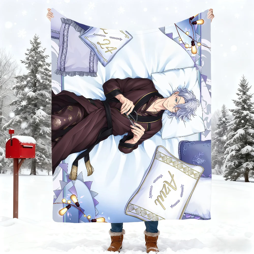 Game T-Twisted-Wonderland Blanket Blanket for Home Bedroom Bed Sofa Picnic Travel Office Cover Blanket Kids