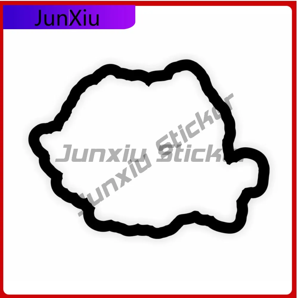 

Romania Map Flag Outline Sticker Cool SUV Bumper Waterproof Exterior Parts Vinyl Decal For Car Truck SUV Window Bumper Laptop