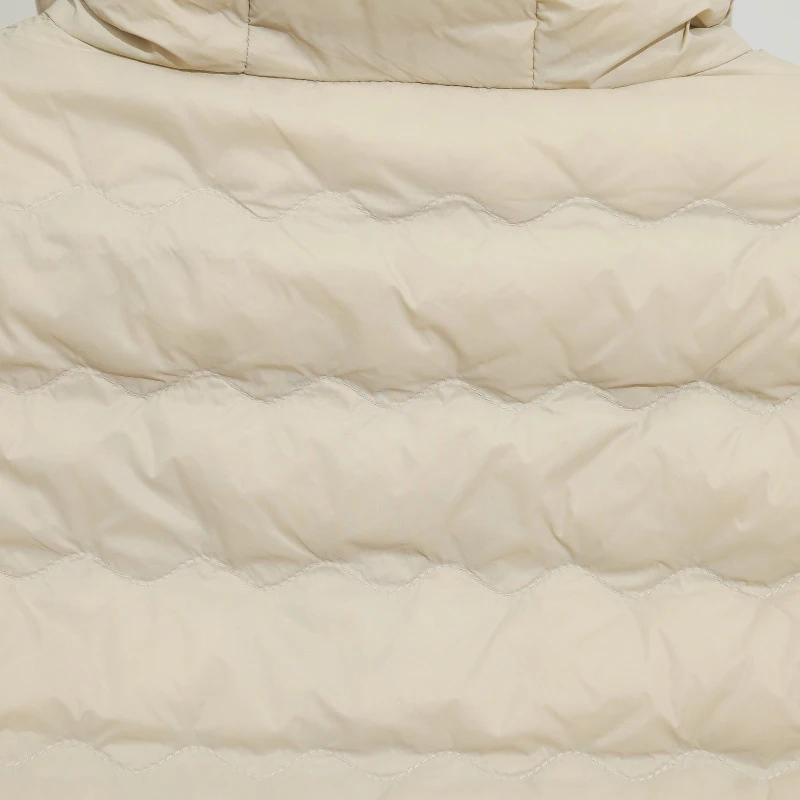 Schinteon Damen-Weste, ultraleicht, 90 % weiße Entendaunen, lange Weste mit Kapuze, lässig, Herbst und Winter, warm, hochwertige Weste, 2025, neu